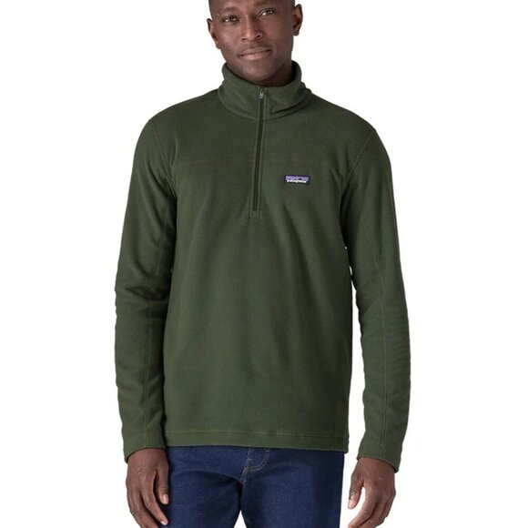 Patagonia Men's Micro D Fleece Pullover in Torrey Pine Green Size Small - Picture 1 of 5